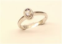 Anello MONILE Donna in Platino Diamante 0.23 Ct ANM1852-14 - ANM1852-14